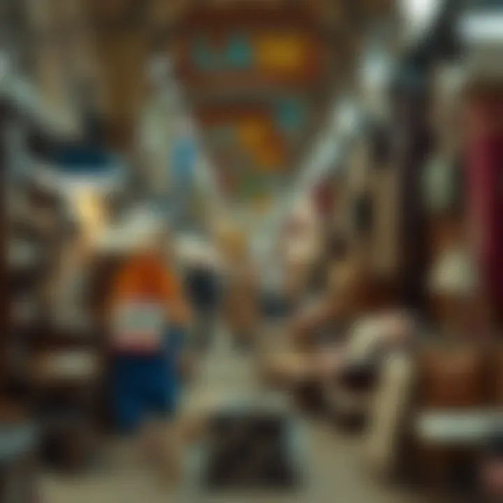 Vibrant Used Furniture Market Scene A bustling used furniture market