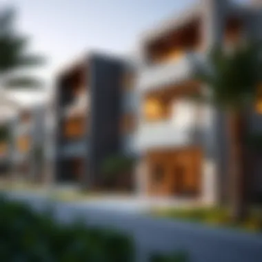 Contemporary Architectural Design in Al Gadeer Modern architecture of Al Gadeer residences highlighting design features