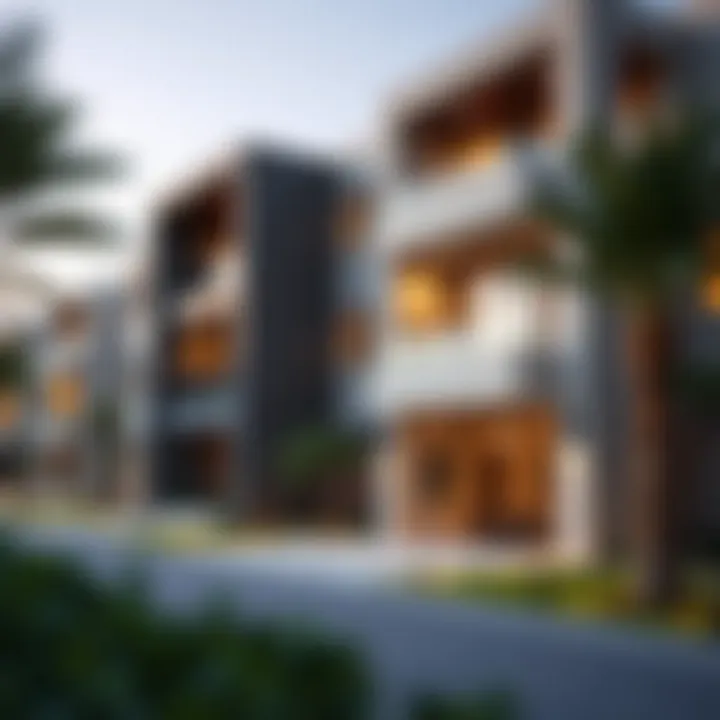 Contemporary Architectural Design in Al Gadeer Modern architecture of Al Gadeer residences highlighting design features