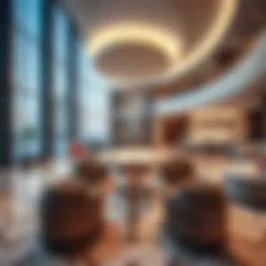 Luxury Amenities of Al Ghadeer Tower Luxurious amenities inside Al Ghadeer Tower, highlighting its sophistication