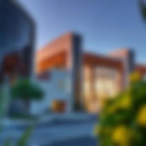 Exterior view of Al Ghurair Warehouse Complex showcasing its architectural design