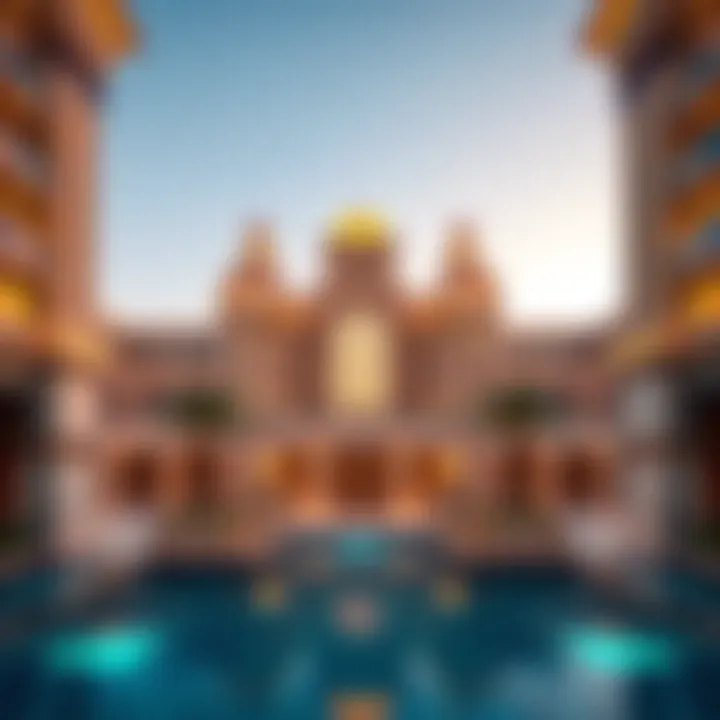 Stunning view of Al Habtoor properties showcasing luxury architecture