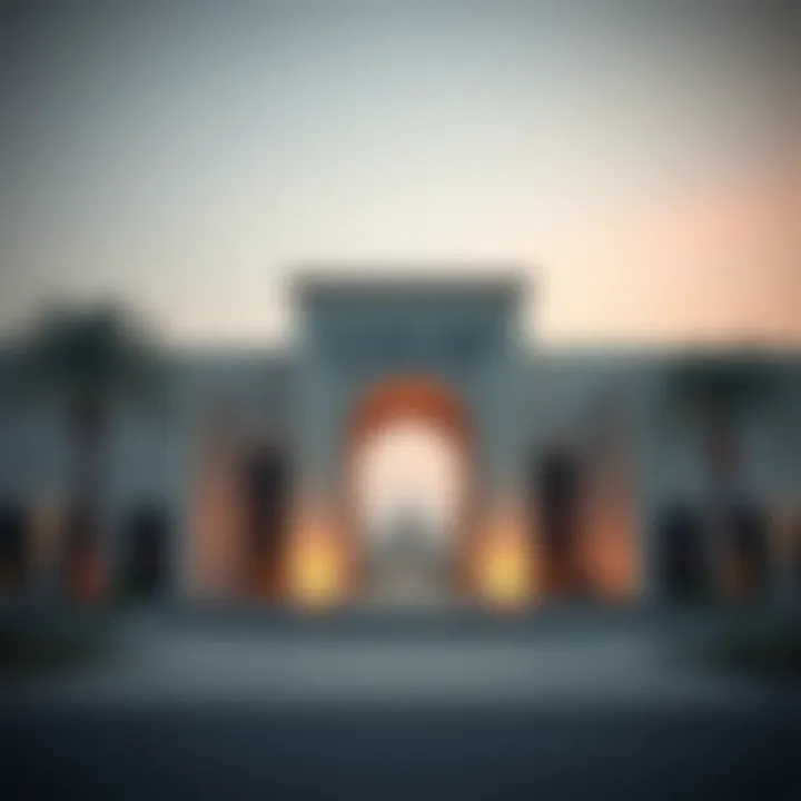 Map highlighting Al Khail Gate's location in Dubai