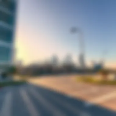 Stunning skyline view of Al Khail Gate