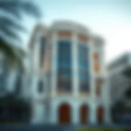 Elegant façade of the Al Mansoori Building