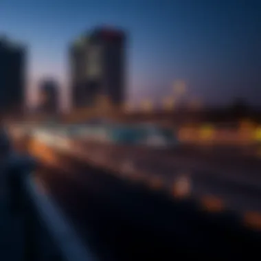 Map highlighting Al Qusais Metro's strategic location within Dubai