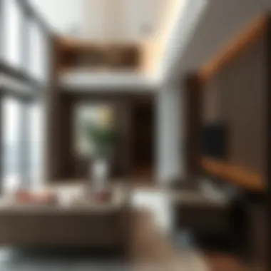 Interior design of a modern apartment in Al Reef Project