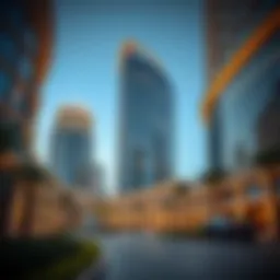 Architectural design of Al Reem Plaza showcasing modern aesthetics