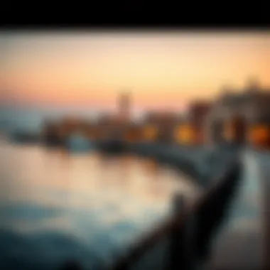 Panoramic view of Al Seef along Dubai Creek