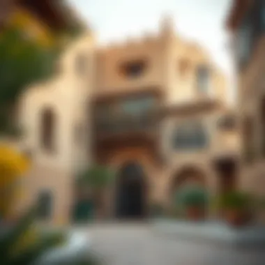 Traditional architecture in Al Seef Heritage Village