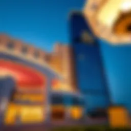 Stunning facade of Al Seef Hotel showcasing unique architectural design