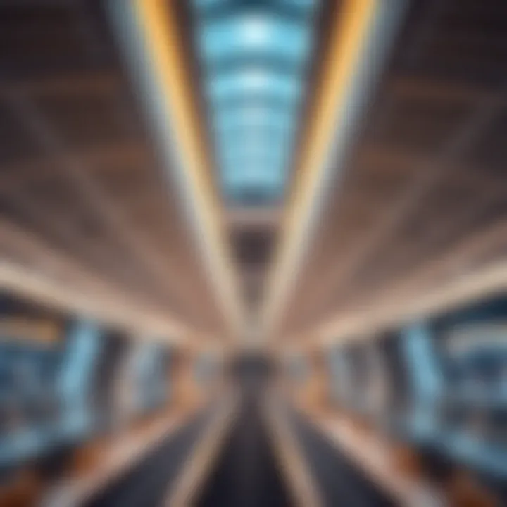 Interior of Al Seef Metro highlighting state-of-the-art design