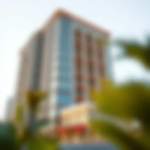 Stunning exterior view of Al Shafar Tower One showcasing its modern architecture