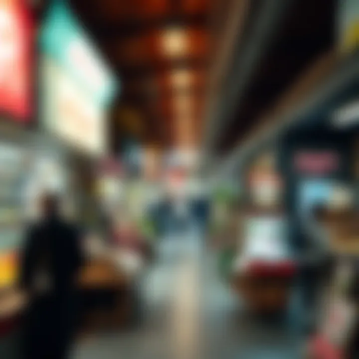 Local Market Vibrancy in Al Warqa A bustling local market in Al Warqa showcasing diverse shops