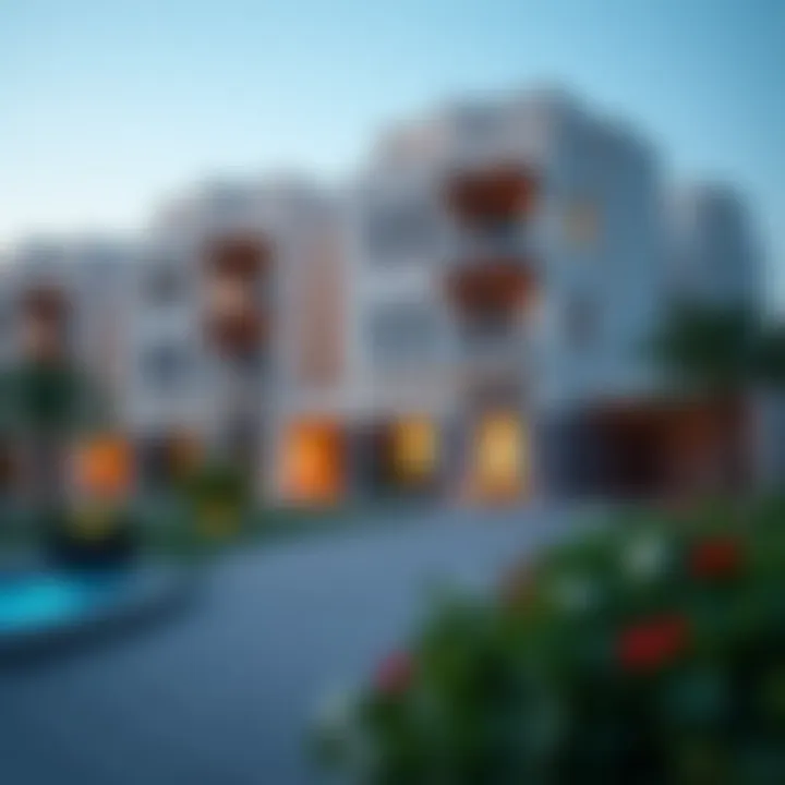 Luxurious residential buildings in Al Warqa reflecting contemporary style