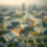 Panoramic view of Al Warqa showcasing modern architecture and greenery
