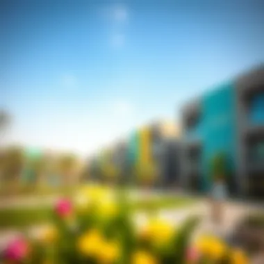 Vibrant Community Spaces by Aldar Estates Community spaces developed by Aldar Estates, showcasing vibrant lifestyle areas