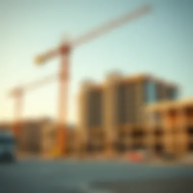 Building the Future: Azizi's Current Projects Construction site of an ongoing Azizi project