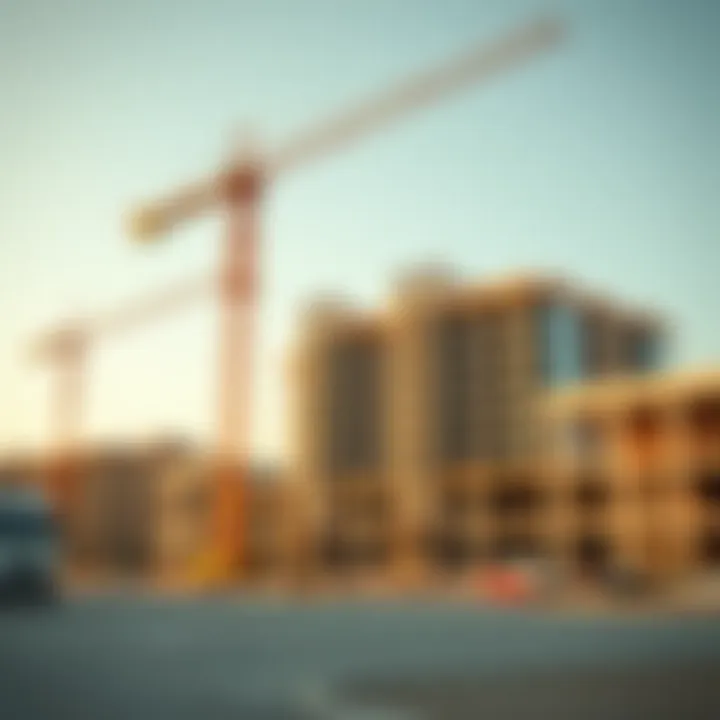 Building the Future: Azizi's Current Projects Construction site of an ongoing Azizi project