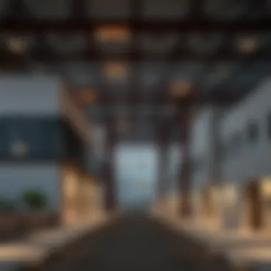 Modern industrial buildings in Aster Al Quoz