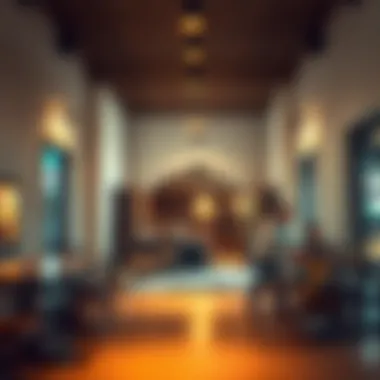 A serene community space within Aswaaq Al Mizhar encouraging social interaction