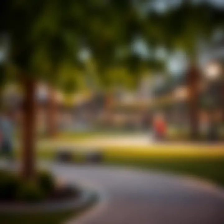 Community park in بني ياس غرب filled with families enjoying outdoor activities.