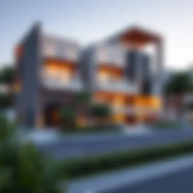 Modern Architecture in بني ياس غرب Modern architecture in بني ياس غرب highlighting unique residential designs.