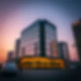 Architectural Splendor of Bayan Business Center Modern architectural design of the Bayan Business Center