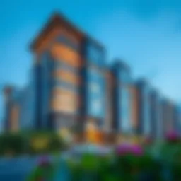 Exterior view of Bayline Emaar showcasing its modern architecture