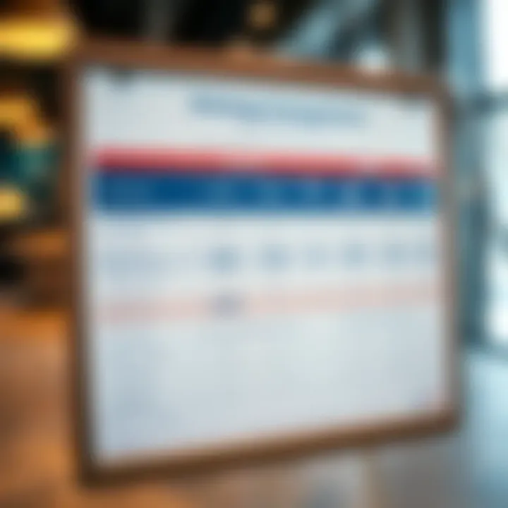 Pricing comparison chart for Blueground services