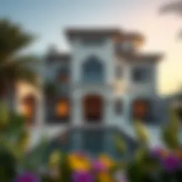 A stunning view of the Bosnian House showcasing its unique architectural style