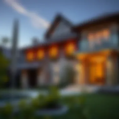 An artistic representation of traditional Bosnian elements incorporated in modern architecture