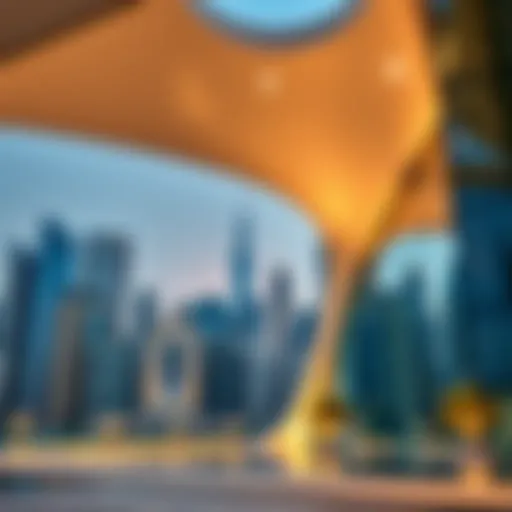 Modern Architectural Achievements in Dubai Modern architectural design showcasing Dubai's skyline