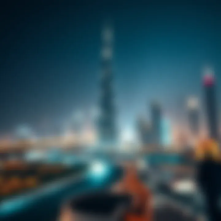 Strategic Location of Burj Daman Overview of Burj Daman's strategic location in Dubai