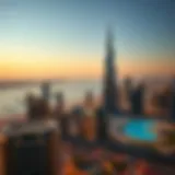 Burj Daman Skyline View Stunning view of Burj Daman against the Dubai skyline