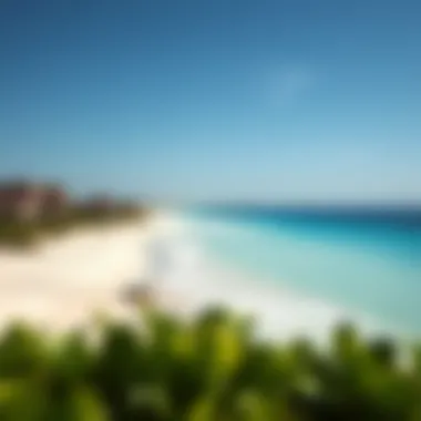 Stunning coastline of Bvlgari Island with pristine beaches