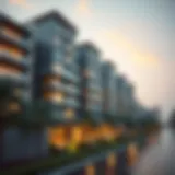 Architectural Elegance of Canal Heights A stunning architectural view of Canal Heights showcasing its modern design