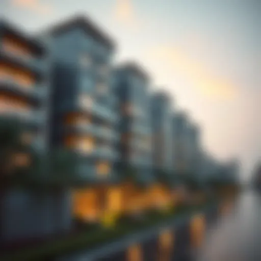 Architectural Elegance of Canal Heights A stunning architectural view of Canal Heights showcasing its modern design