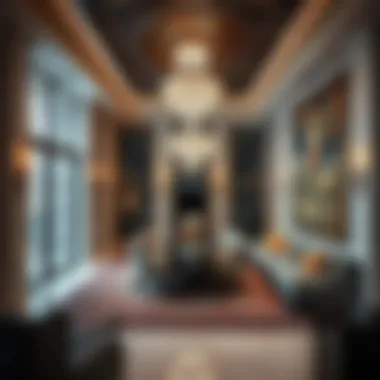 Lavish interior decor of a luxurious residence