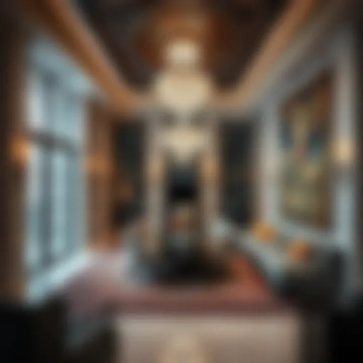 Lavish interior decor of a luxurious residence