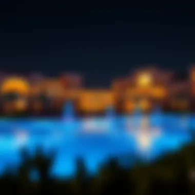 Vibrant night view of Cavalli Estate's skyline