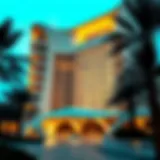 Exterior view of Ciel Hotel showcasing its innovative architecture