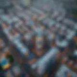 Aerial view of City Max Hamdan showcasing its modern architecture and layout