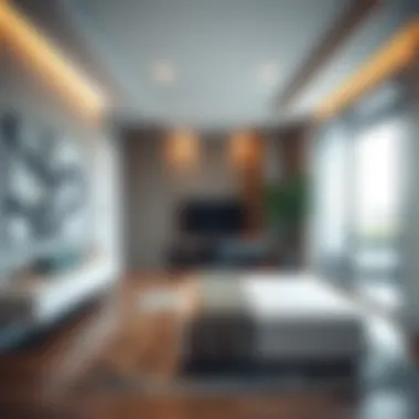 Modern studio apartment interior