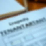 Detailed layout of a tenancy contract