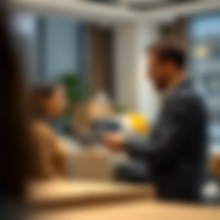 Personalized Moving Services A consultation between a customer and a moving company representative