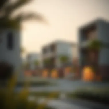 Modern real estate developments in شاطئ الريم