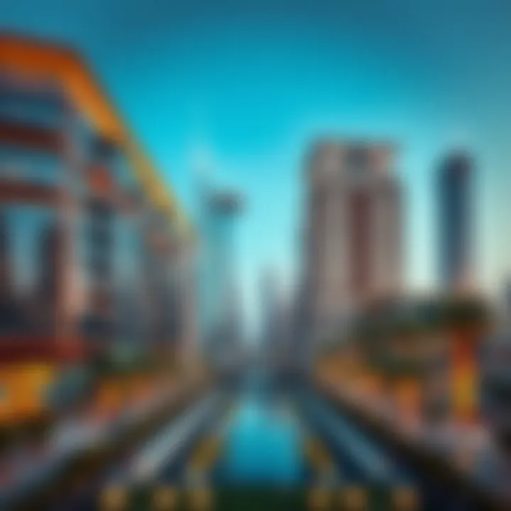 Illustration of diverse real estate investment opportunities in Dubai