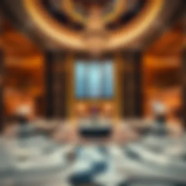 Luxurious lobby area of Continental Tower highlighting opulent interiors and design