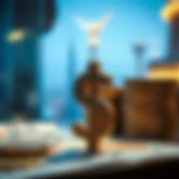 Symbolic representation of currency exchange between INR and AED